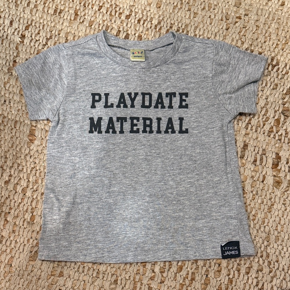 Gray Kids Playdate Tee